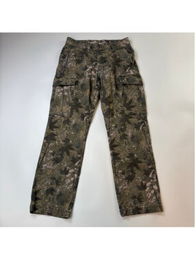 Old Navy Cargo Pants Camouflage Mens 30 Green Brown Straight Flex Utility Gorp